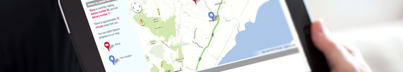 Tracking shipment on an iPad